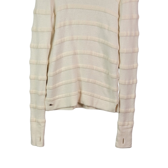 Lacoste Cashmere Wool Blend Turtle Neck 3D Long Sleeve Sweater With Thumb Holes - Picture 2 of 15